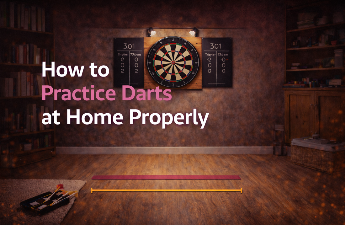 A dartboard at home, practice at home properly