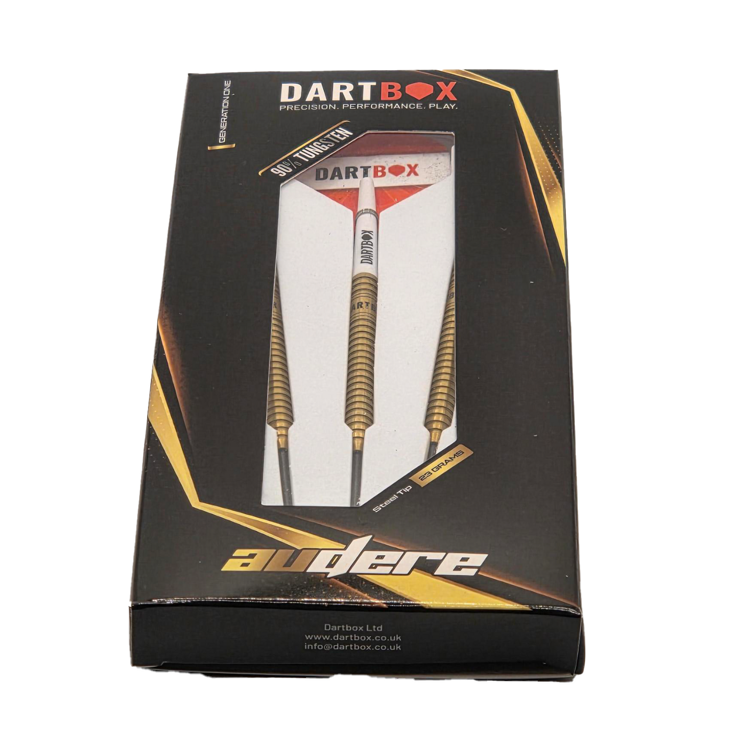 Audere 90% Tungsten Steel Tip Darts by Dartbox